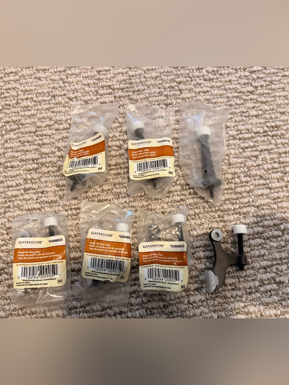 NEW Gatehouse Door Stop Lot of 7 – Oil-Rubbed Bronze